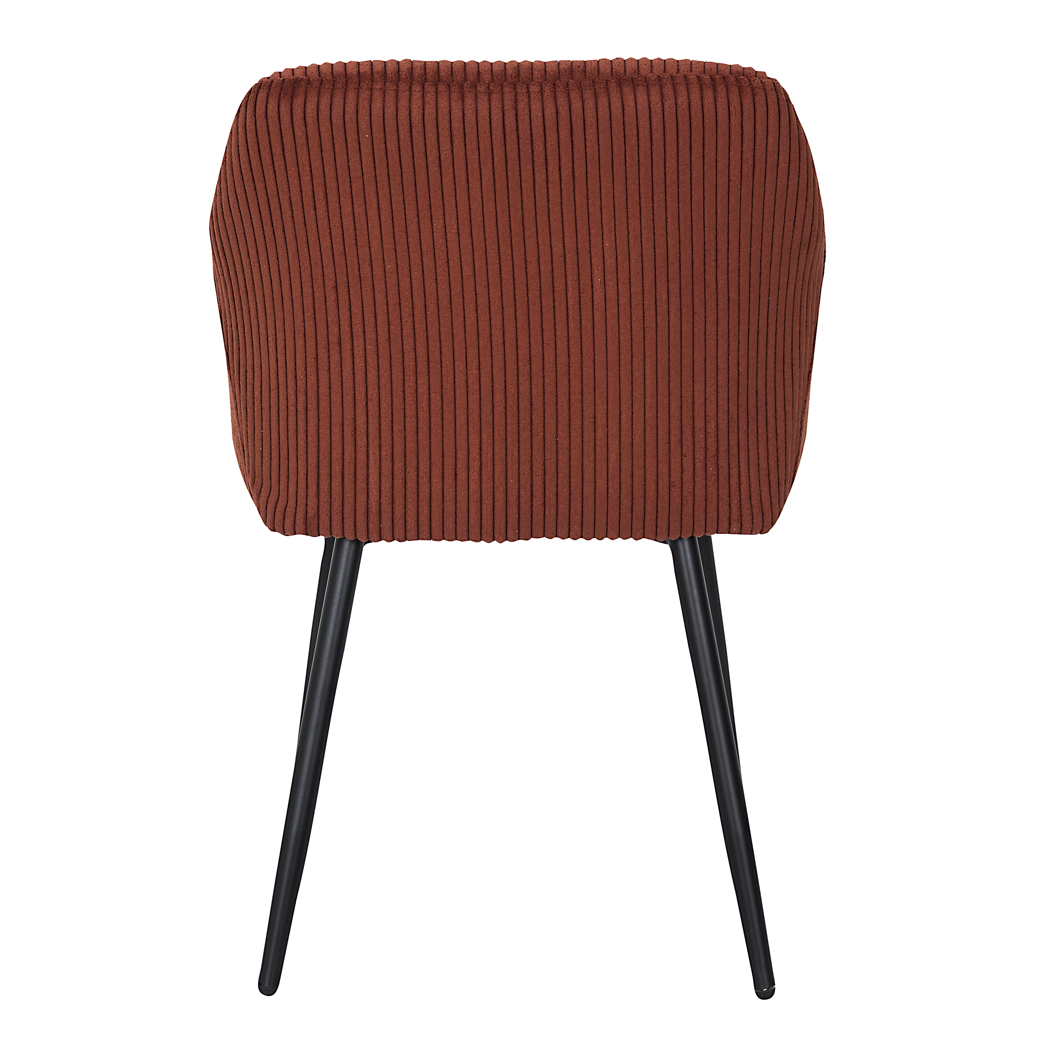 Lot De 2 Fauteuils - Home Deco Factory - Scott - Côtelé - Orange - 4