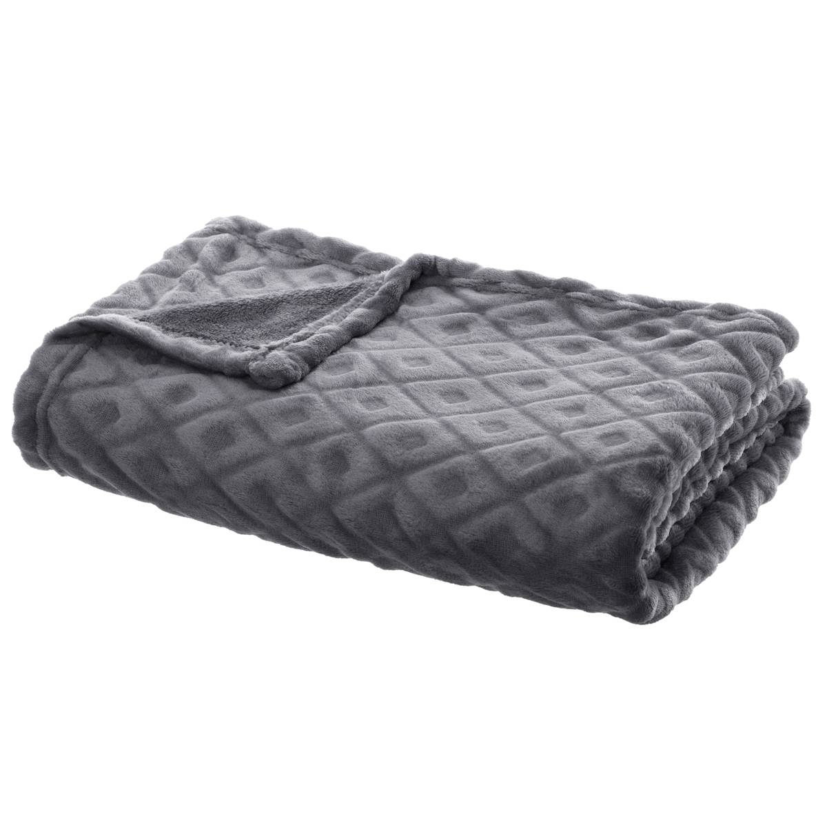 Plaid Uni En Flanelle Atmosphera – 180 X 230 Cm, Jaune Moutarde, 100% Polyester - 8