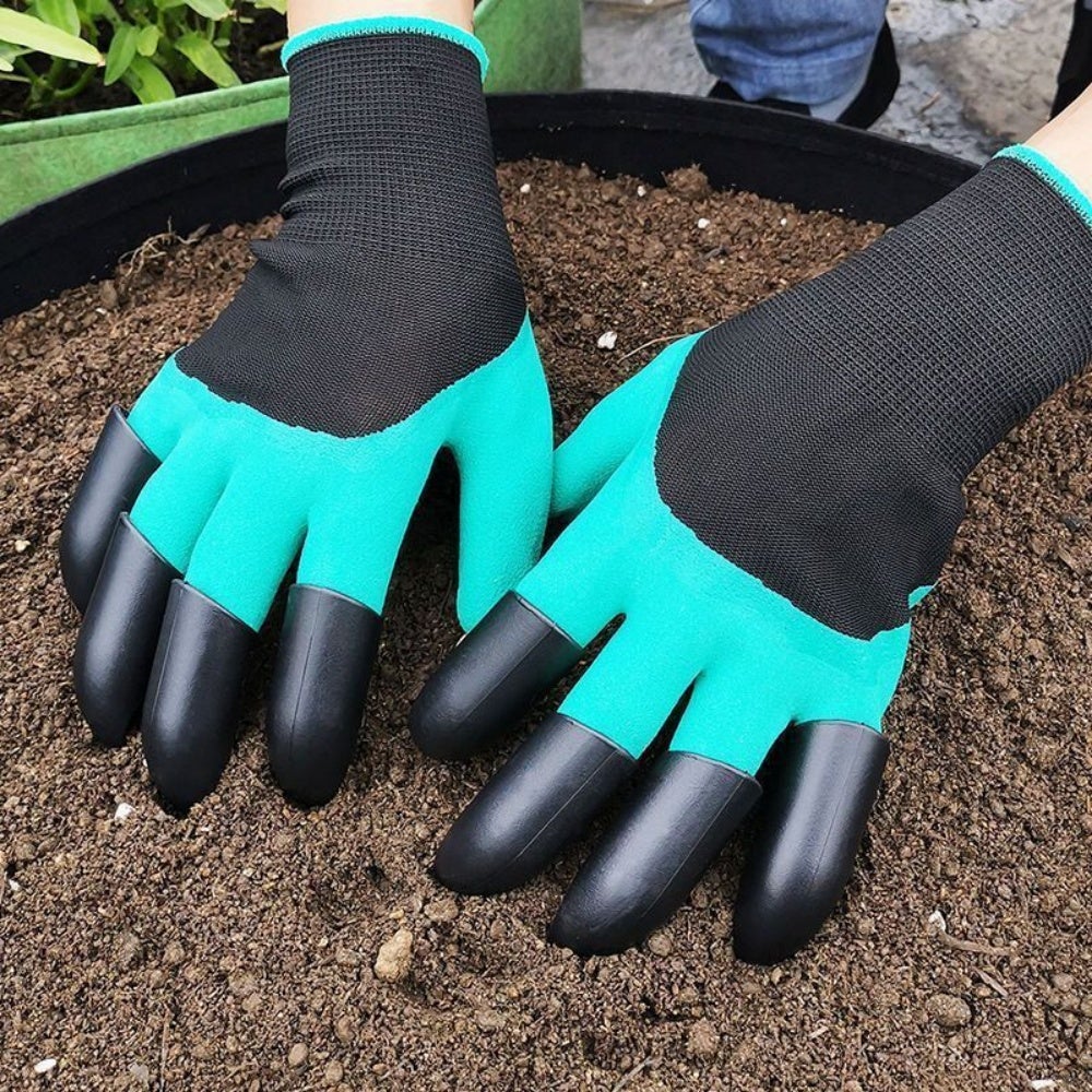 2 paires de gants de jardinage pour la plantation, gants de jardinage griffes pour femme - 5