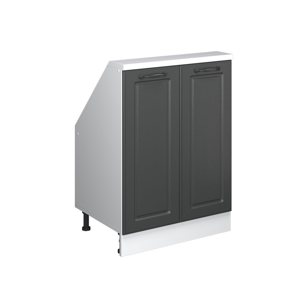 Vicco Szafka kuchenna na dach skośny R-Line, Antracytowy domek wiejski, 60 cm z 2 drzwiami