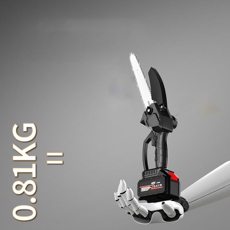 Scie électrique mini, scie à main sans fil, tronçonneuse à chaîne sans fil, scie ergonomique à main, coupe extérieure, 48V avec boîte à outils - 5