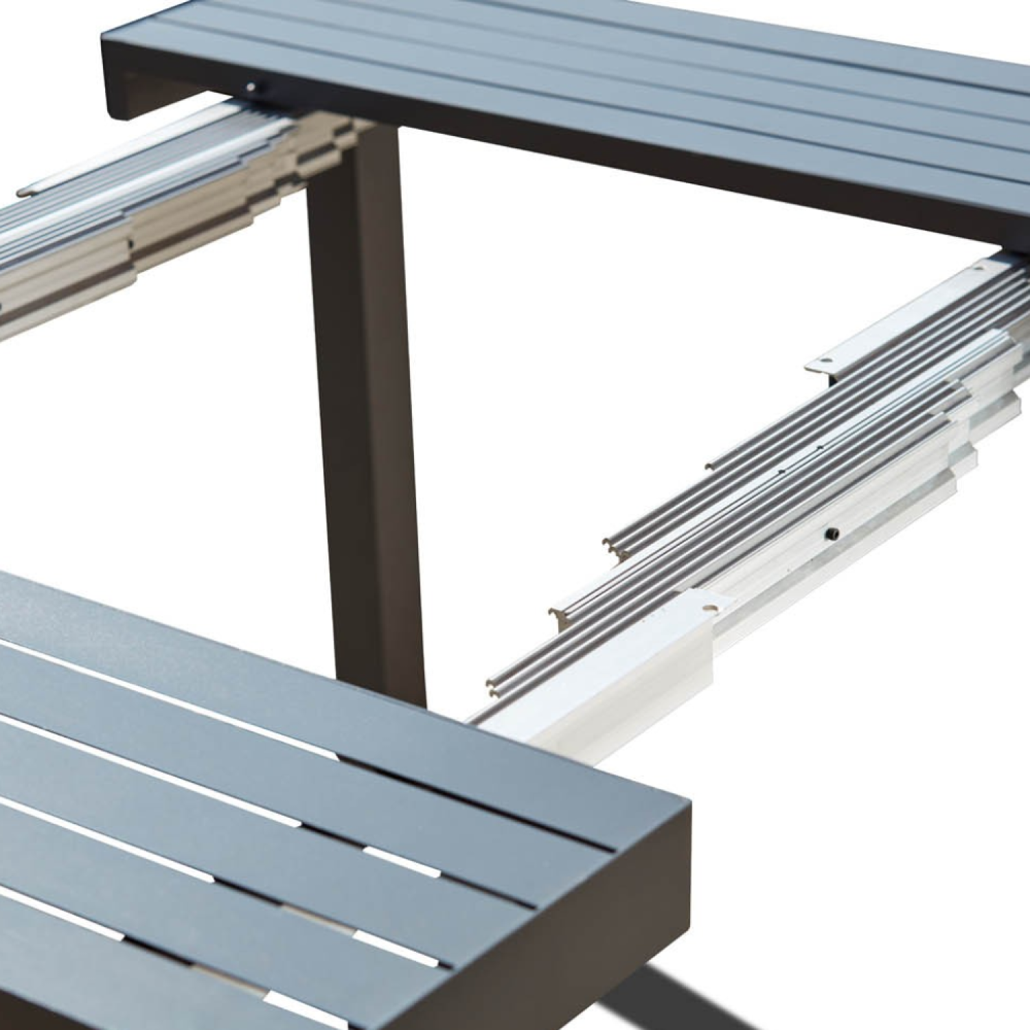 Console extensible 2 à 12 places en aluminium OLHAO - 5