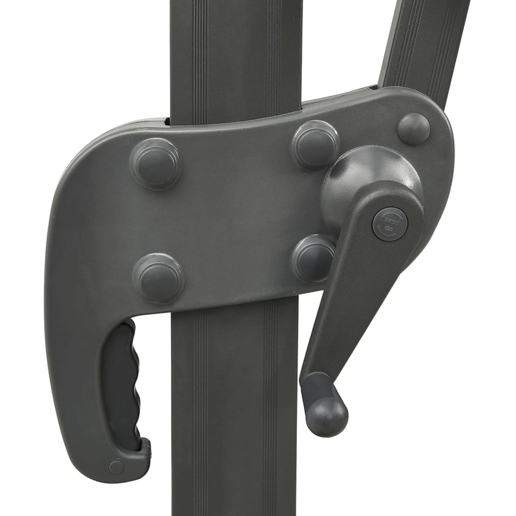 Maison Exclusive - Ombrellone a Sbalzo con Doppia Copertura 300x300 cm Antracite - 6