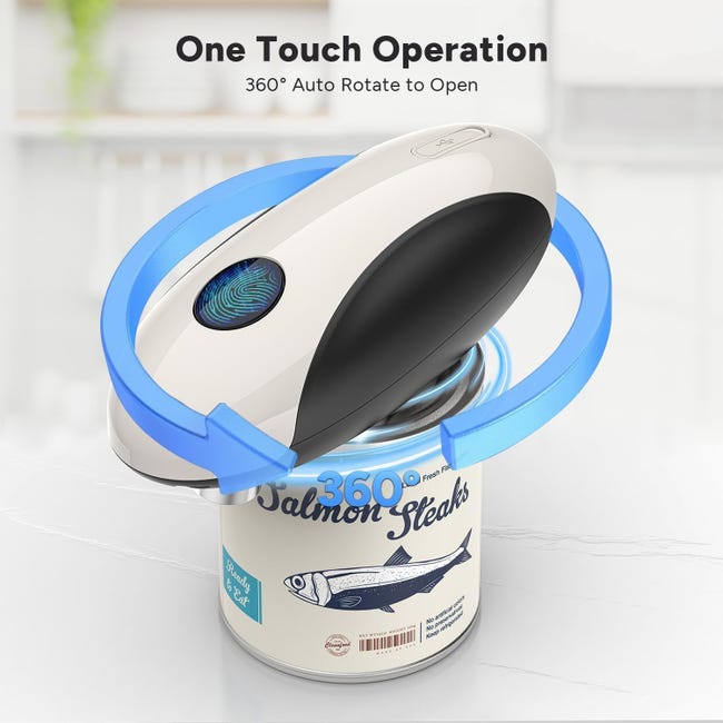 Apriscatole Elettrico Portatile A Un Pulsante - Automatico Per Anziani, Artrite O Cucina - Foto 5