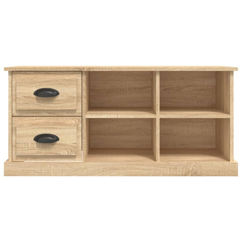 Meuble TV chêne sonoma 102x35,5x47,5 cm bois d ingénierie - 6