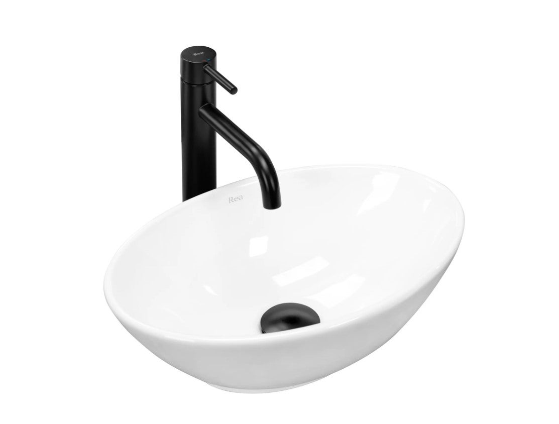 Umywalka Nablatowa Rea Pamela Mini Biały 40 X 27