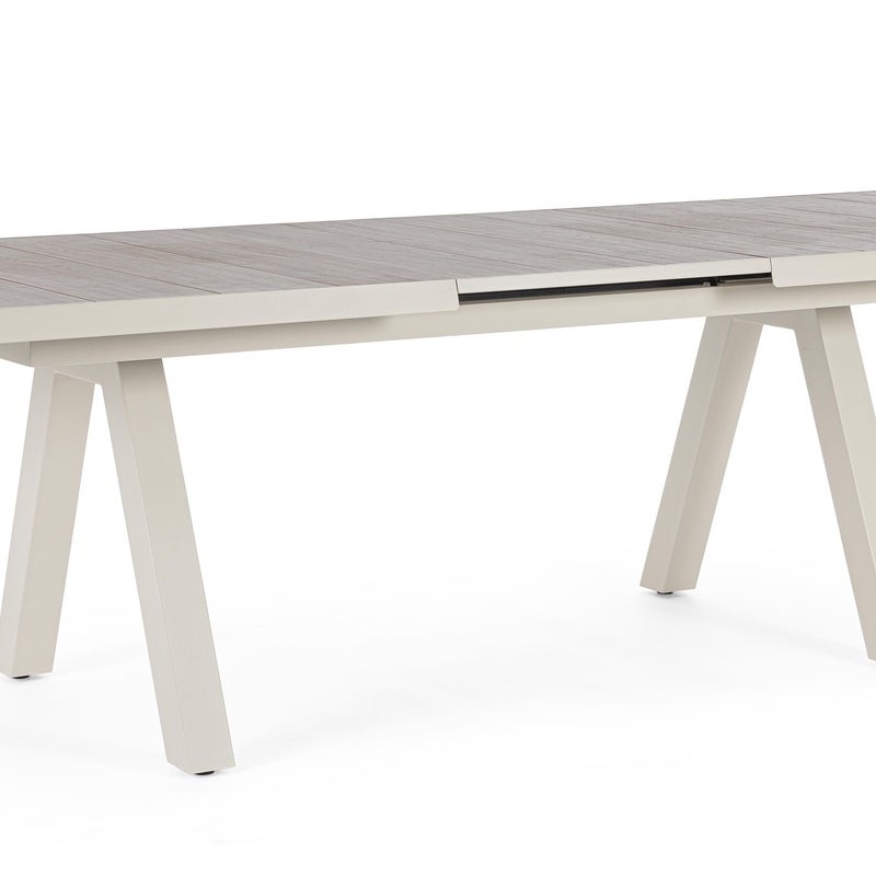 Stół rozkładany "KRION" 205-265X103 pelikan, rama aluminiowa, blat ceramiczny