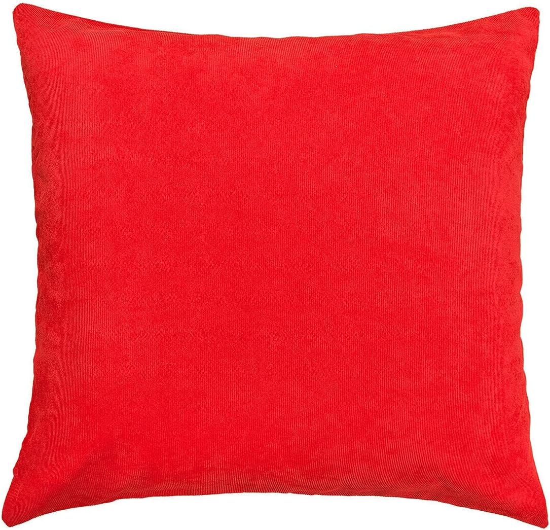 Housse De Coussin 45x45 Cm - Blanche - Polyester - Neuve Sans Emballage