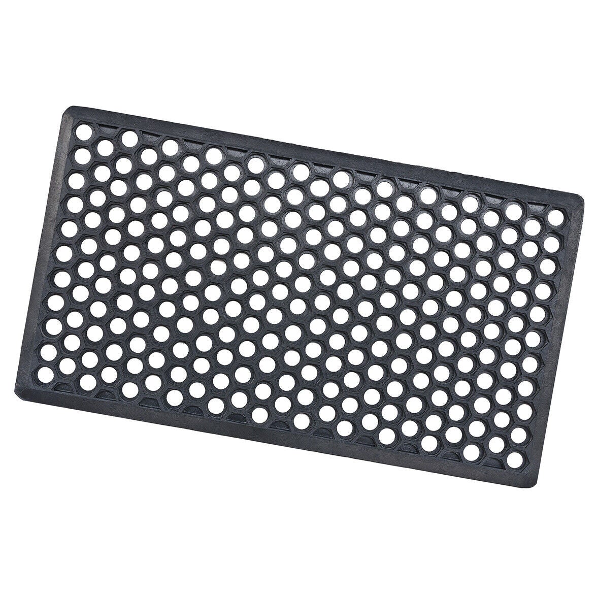 Relaxdays Zerbino In Gomma Antiscivolo 60x40 Cm - Esterni/Interni - Blu Con Dentini - 3