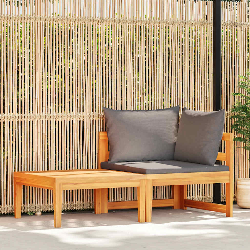 VIDAXL - Set Divani Giardino 9pz Con Cuscini In Polyrattan Grigio Scuro VIDAXL - Set Divani Giardino 9pz Con Cuscini In Polyrattan Grigio Scuro