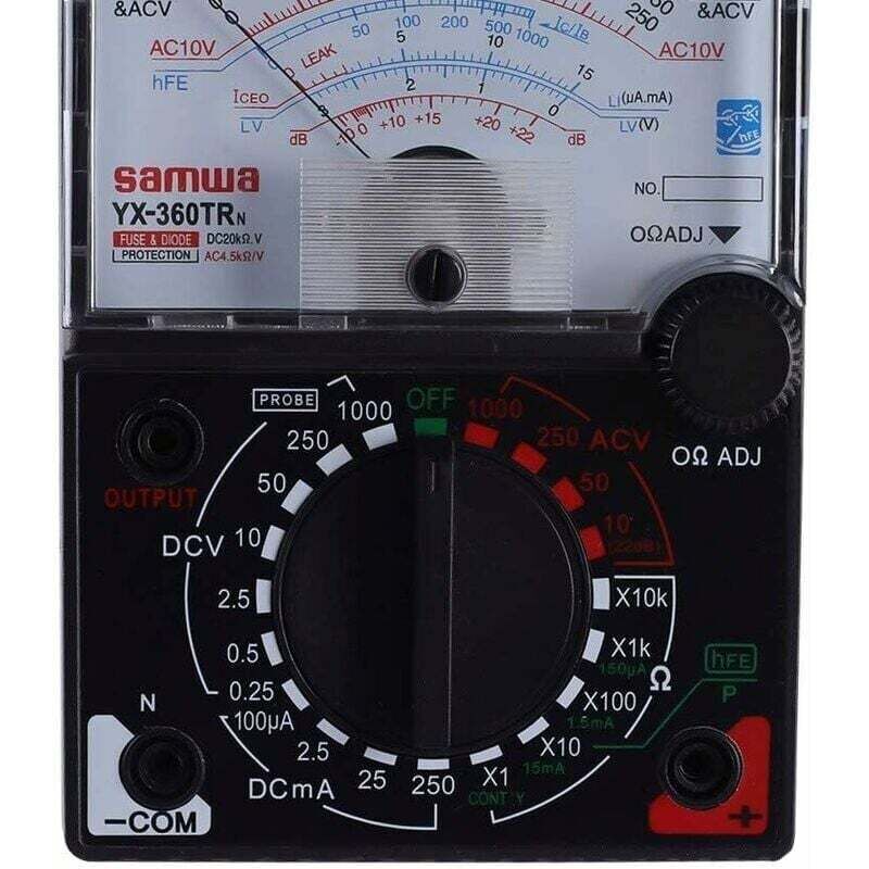 Multimètre Analogique Multimètre Testeur AC DC Voltmètre Ampèremètre Ohmmètre Multimètre Analogique Tension Mesure de Résistance de Courant - 4