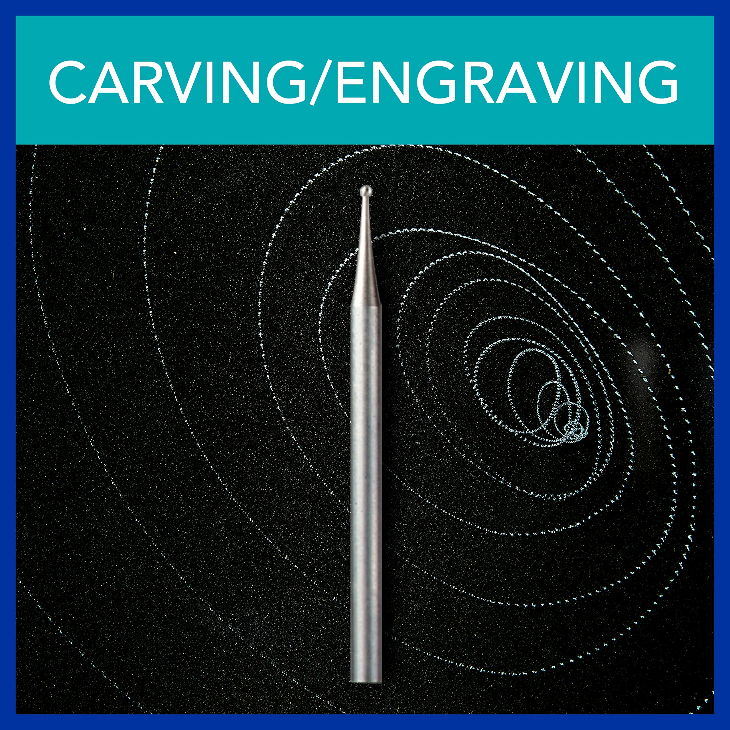 Dremel 729-01 - Kit di accessori per utensili rotanti per intaglio e incisione, 11 pezzi, include punte per incisione e pietre abrasive, ideale per le - 3