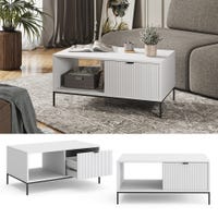 Table D'Appoint À Roulettes - Table Basse Ronde Avec Support En Verre - 2 Niveaux - Table Basse Table D'Appoint À Roulettes - Table Basse Ronde Avec Support En Verre - 2 Niveaux - Table Basse