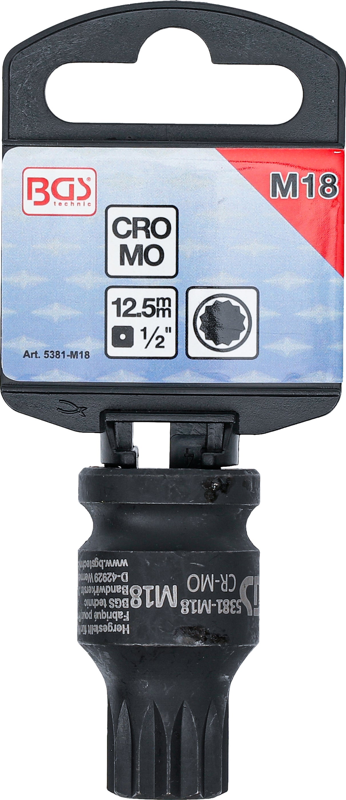 BGS Douille à embouts à choc | longueur 43 mm | 12,5 mm (1/2