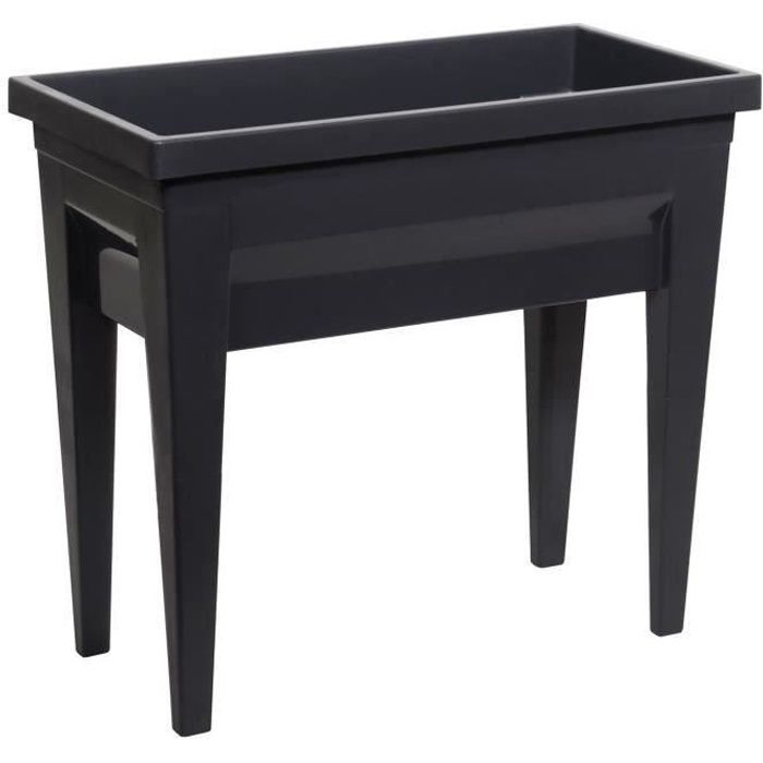 EDA Area vegetale con tavolo City Veg & Table - 73 x 38,5 x H 68 cm - 57 L - grigio antracite - 5