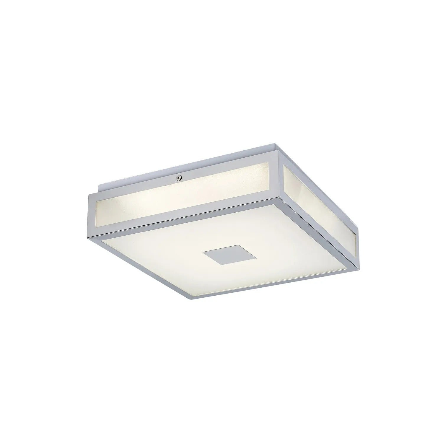 Lampa sufitowa LED ZOYA 24W Neutralna biel 1790lm szkło biała chromowana wym:9x40x40cm IP44 Rabalux