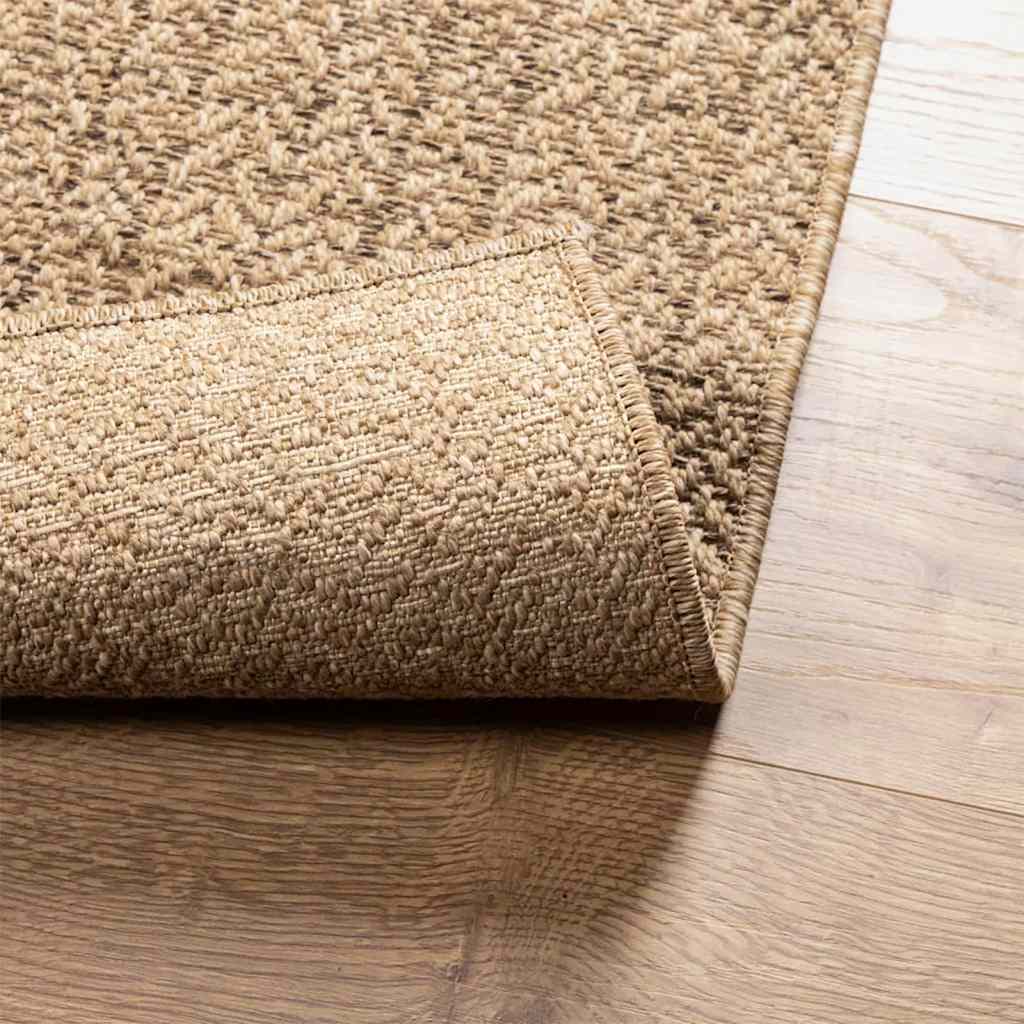 Tapis ZIZUR 140x200 cm aspect de jute intérieur et extérieur vidaXL - 7