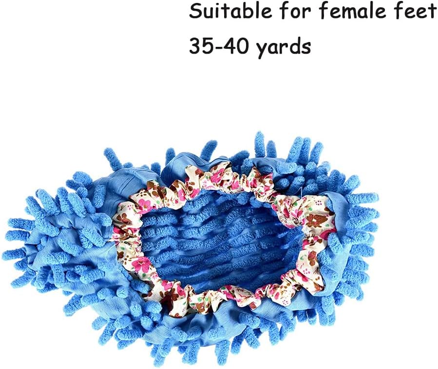 1 Paire De Chaussons Multifonctions Pour Nettoyage De Sol En Microfibre