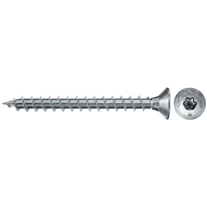 Fischer 1.000x Power-Fast II FPF II CTF 3 x 12 mm BC łeb stożkowy z gniazdem TX10 pełny gwint galwanicznie ocynkowany niebieski pasywowany - 670000