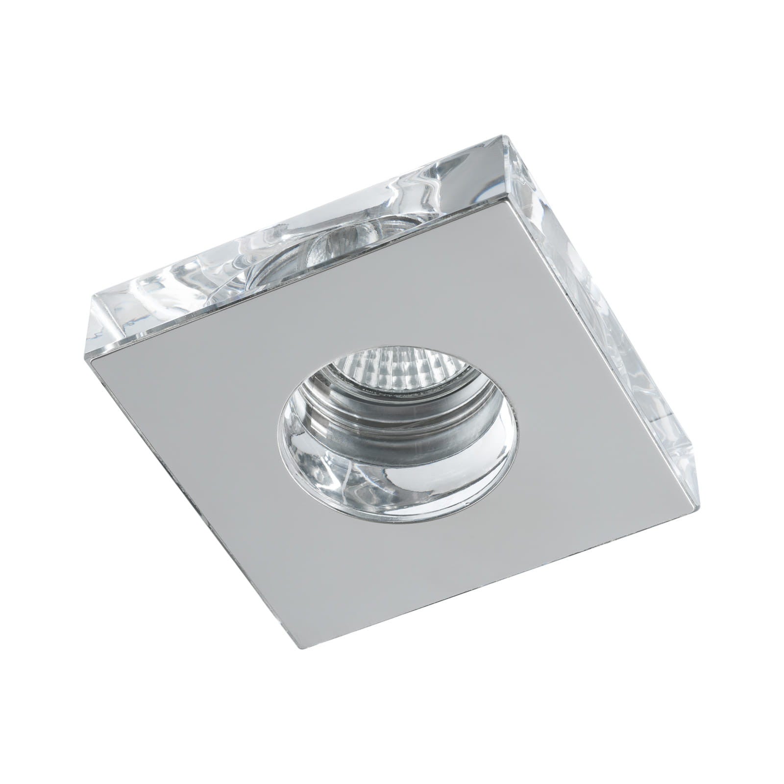 Oprawa sufitowa wpuszczana oczko Remix chromowana 1xGU10x50W kwadratowa IP20 wym: 15 x 15 cm metal Italux