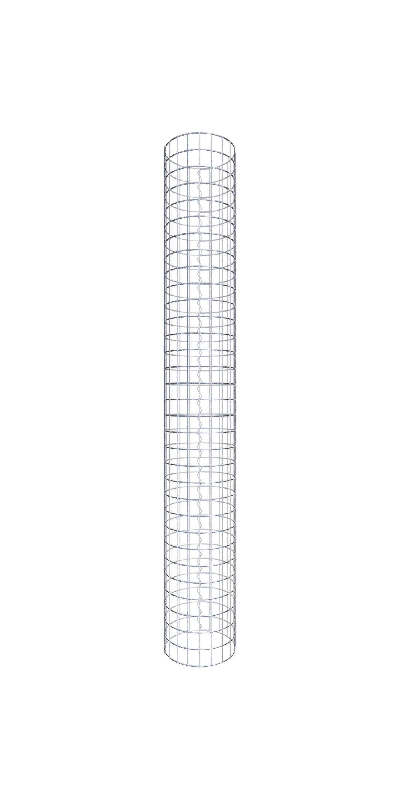 Kolumna gabionowa średnica 32 cm MW 5 x 5 cm okrągła - wysokość: 160 cm