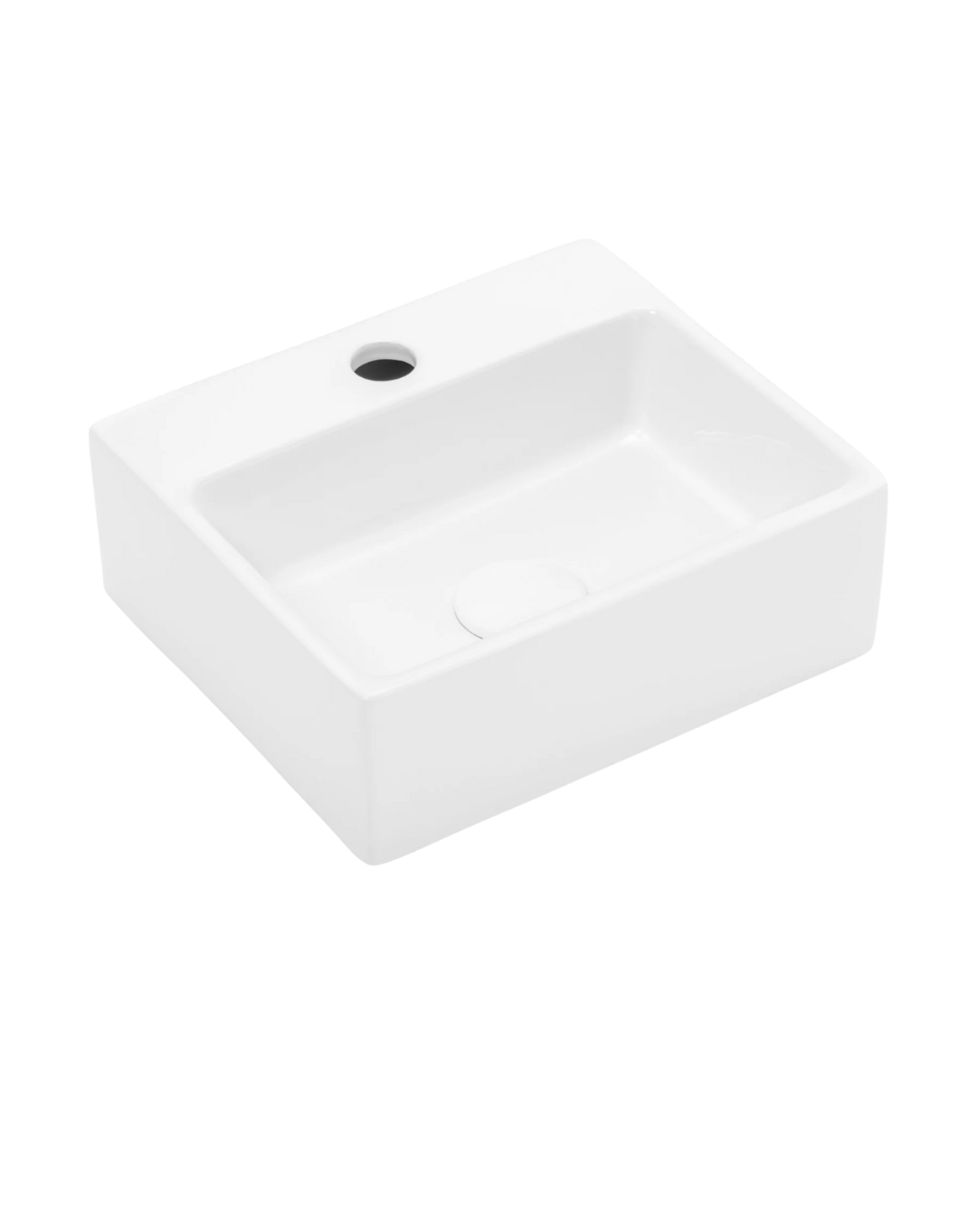 Umywalka ścienna/nablatowa Uptrend MEDUSA S biały połysk, z otworem na baterię 1 szt.