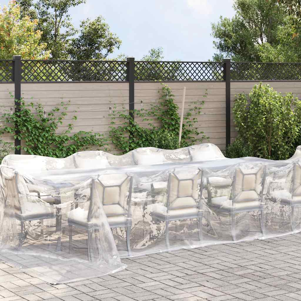 Lona transparente con ojales polietileno 4x8 m