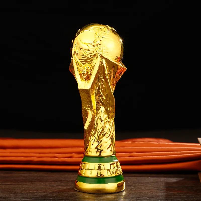 Décoration intérieure, ornement en résine représentant le trophée de la Coupe du Monde de la FIFA, Qatar, 36 cm, creux, pour les fans de football - 7