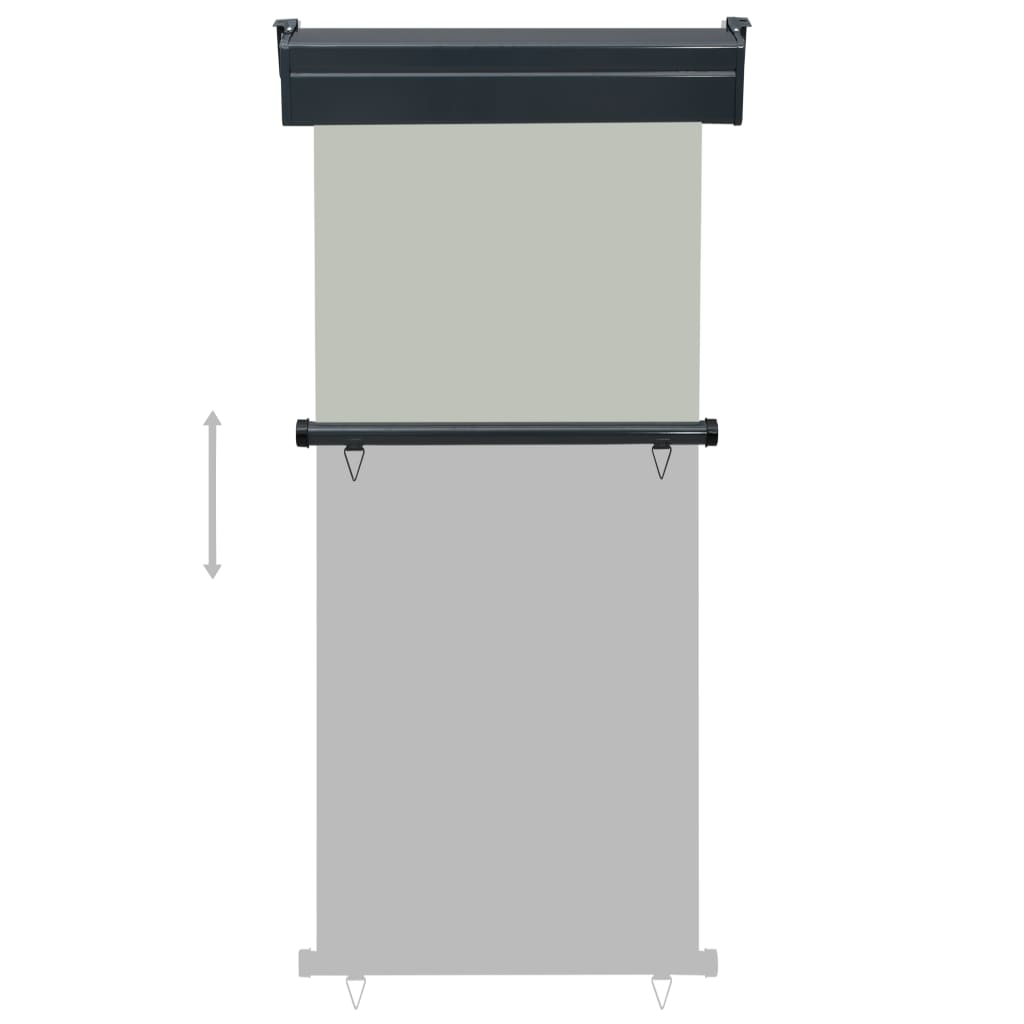 Toldo lateral | Toldo exterior | Toldo parasol de balcón gris 85x250 cm CFW552705 - 5