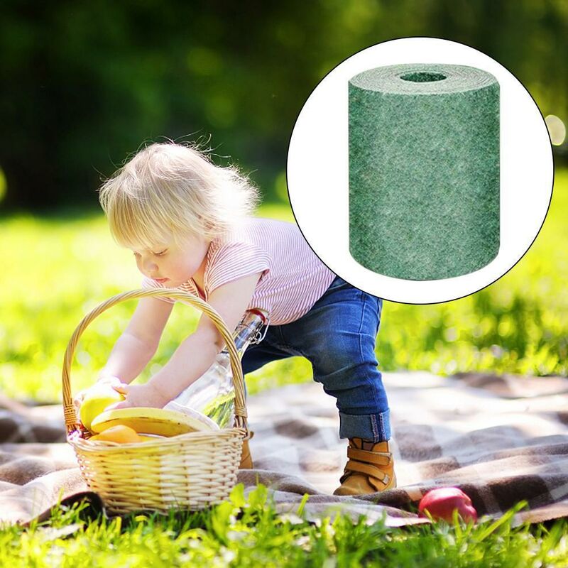 Rotolo di tappeto di semi di erba, 10 piedi, tappeto di semi di erba fertilizzante giardino picnic giardinaggio - 3