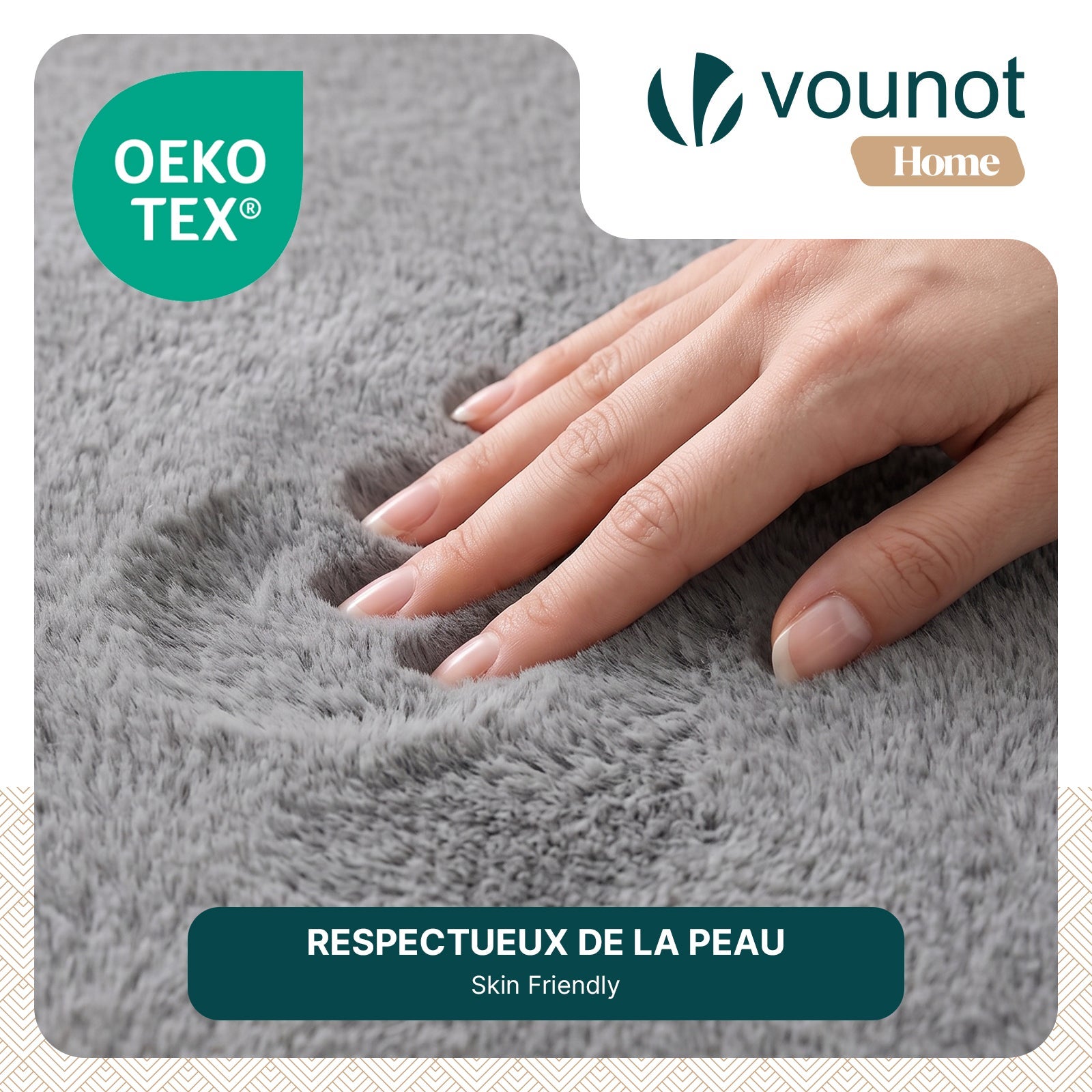 VOUNOT® Alfombra Moderna para Salón 160x230 cm, Gris - 6