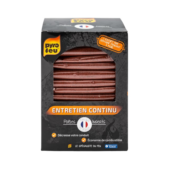Poudre de ramonage entretien continu 14x70gr Pyrofeu