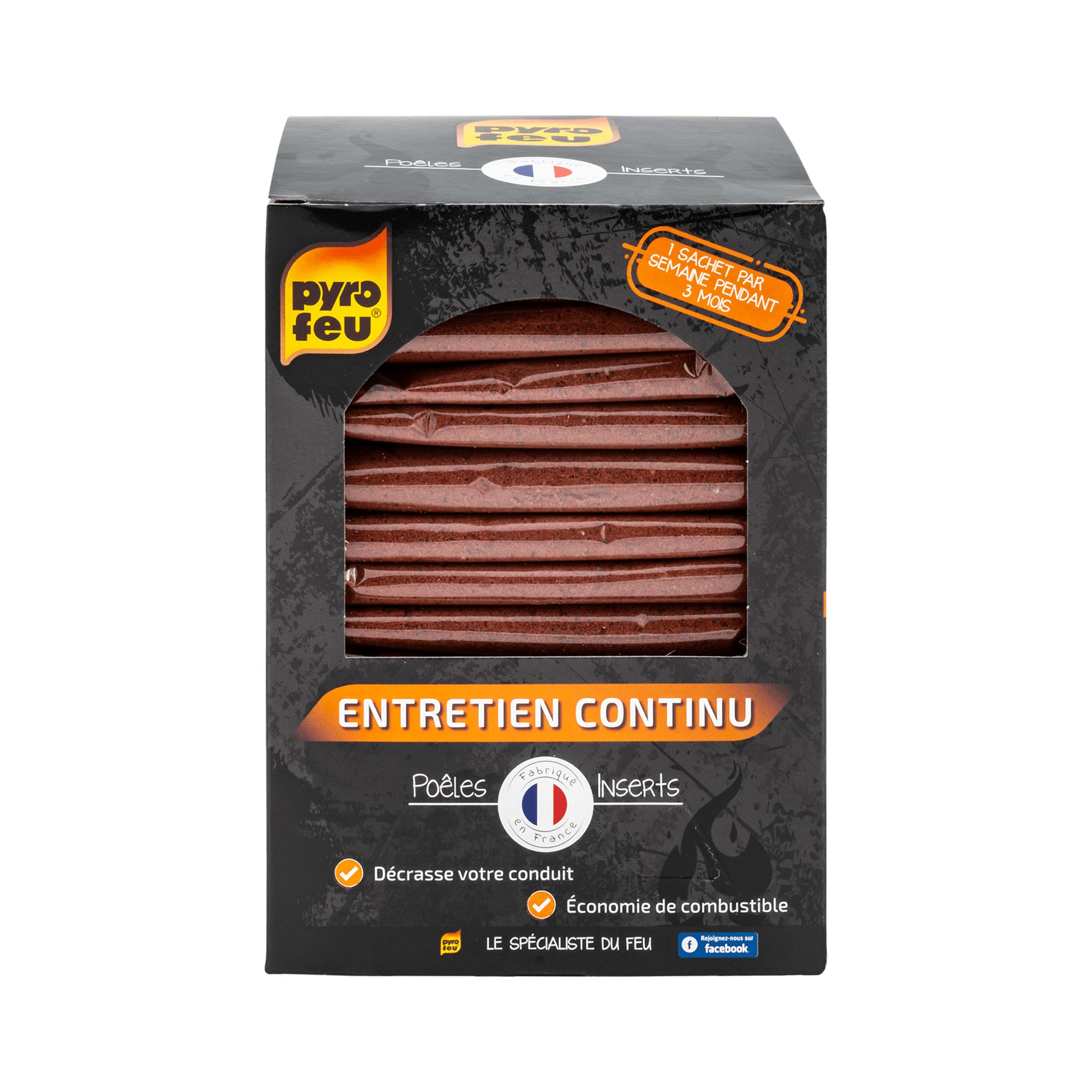 Poudre de ramonage entretien continu 14x70gr Pyrofeu | Leroy Merlin