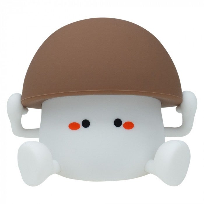 Lampa stołowa LED grzybek nocne brązowo-biała 2W ciepła tworzywo sztuczne wym:10,2x10,3x12,2cm IP20 Mary's