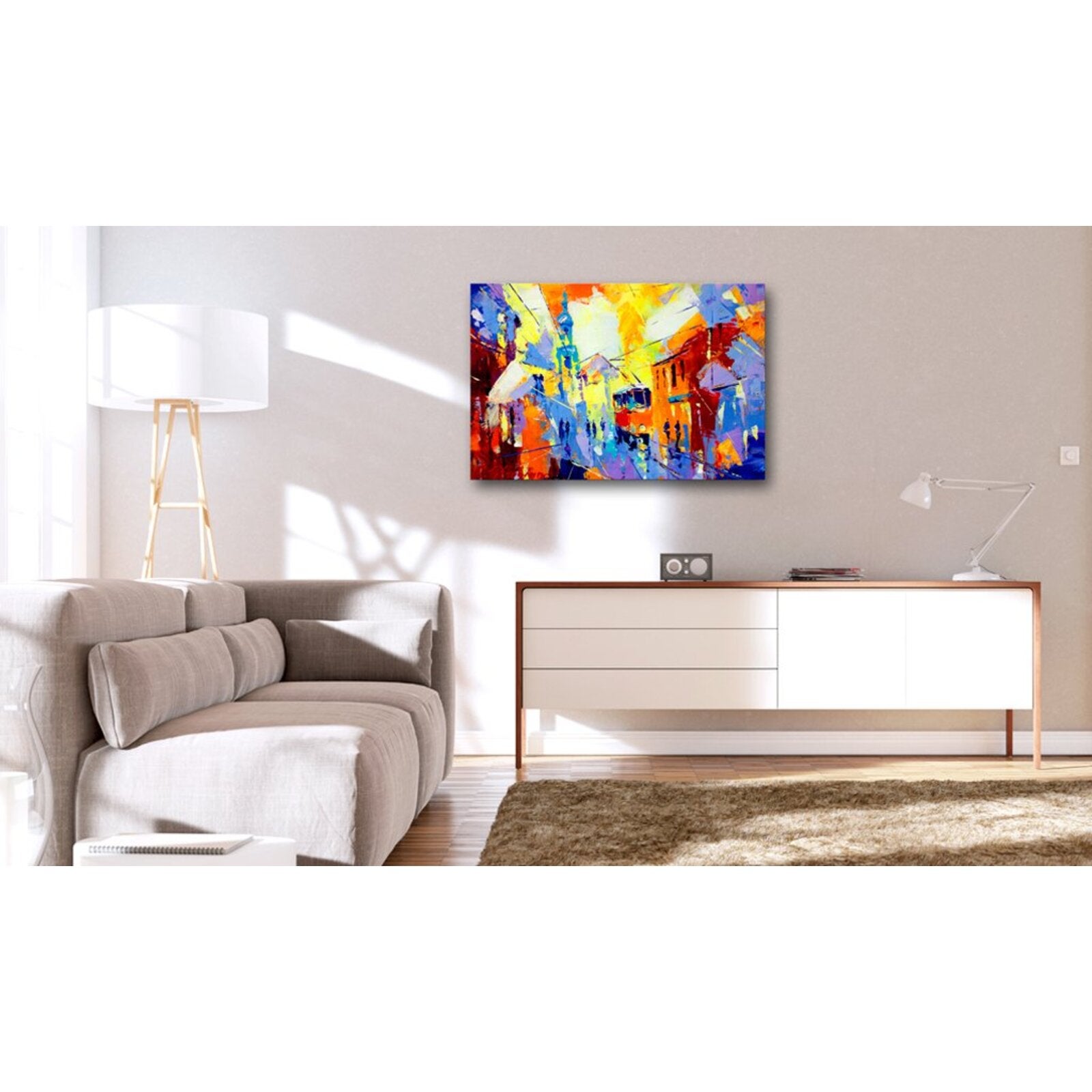 Tableau couleurs de la ville - 120 x 80 cm - 2