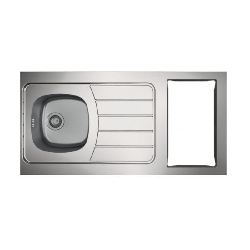 Evier kitchenette ISEO 1 cuve inox L1200mm MODERNA CPBD120A30 | Leroy ...