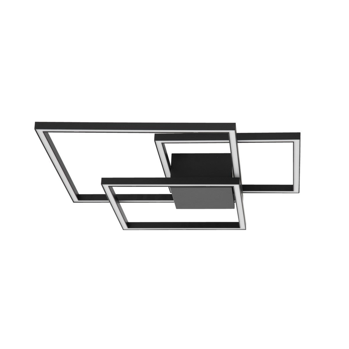 Merano Atlanta Semi Encastré LED Intégré Aluminium Noir Mat LED 42W ...