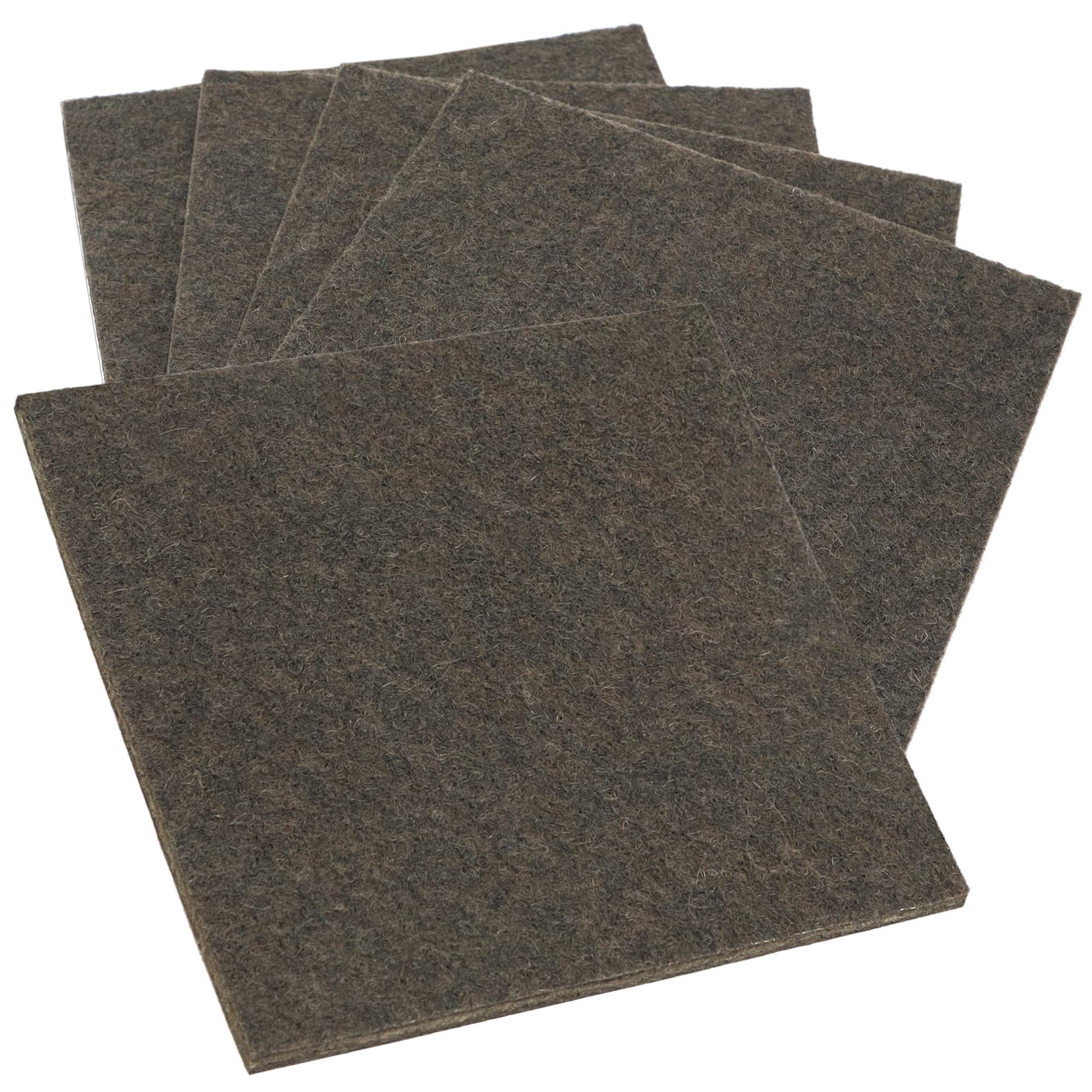Adsamm® – 80 Feltrini Autoadesivi Quadrati Neri 50x50 Mm, Spessore 3.5 Mm, Proteggi Pavimento E Mobili – Antigraffio E Silenziosi