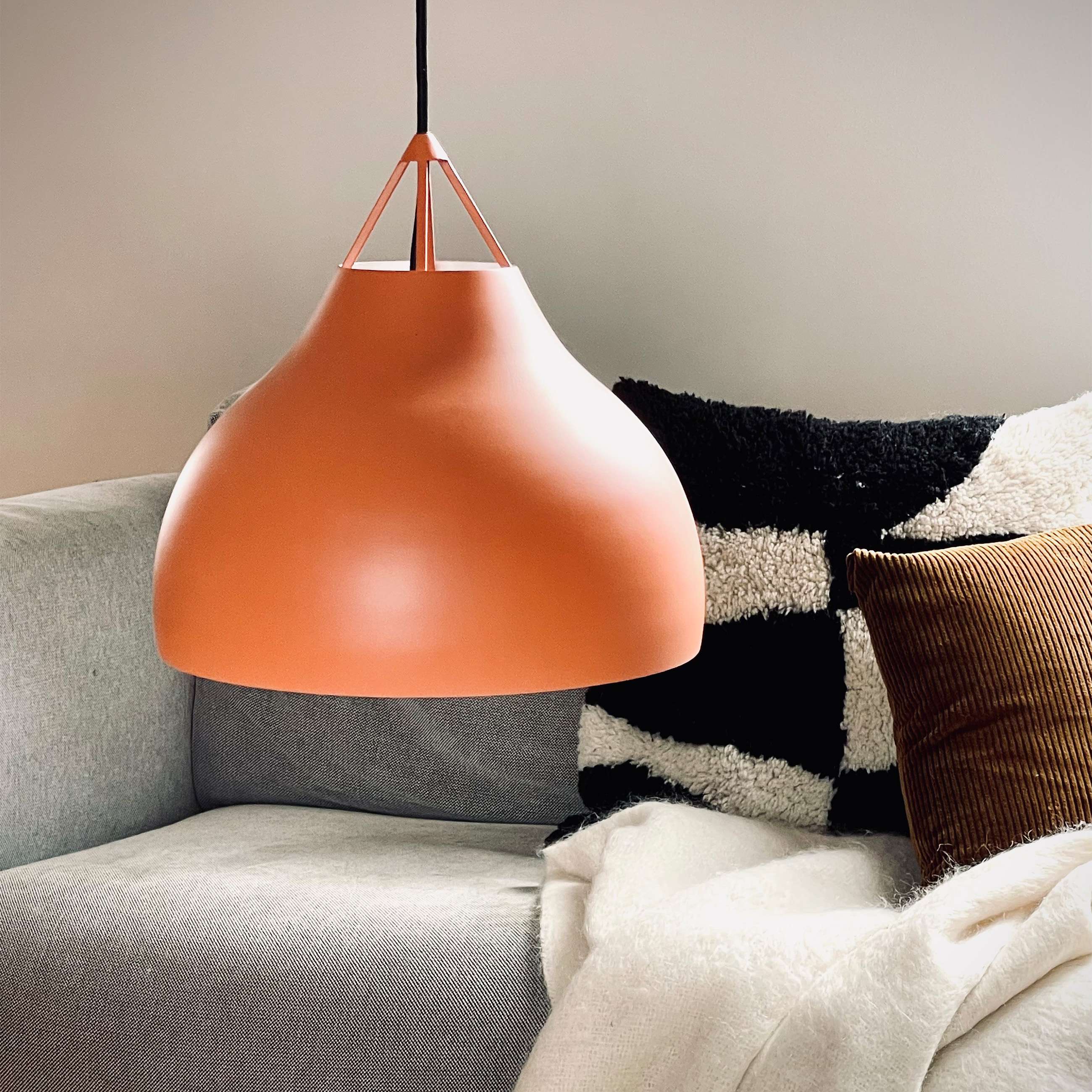 Suspension en métal cognac, h 30 cm d 29 cm Pyra - DYBERG LARSEN - 5