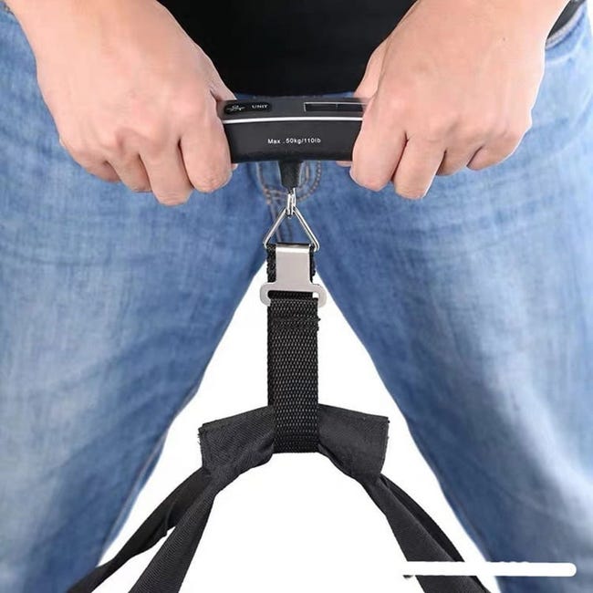 Balance Suspendue Numérique 60 Kg - Portable Avec Affichage LCD, Rechargeable USB, Pour Bagages