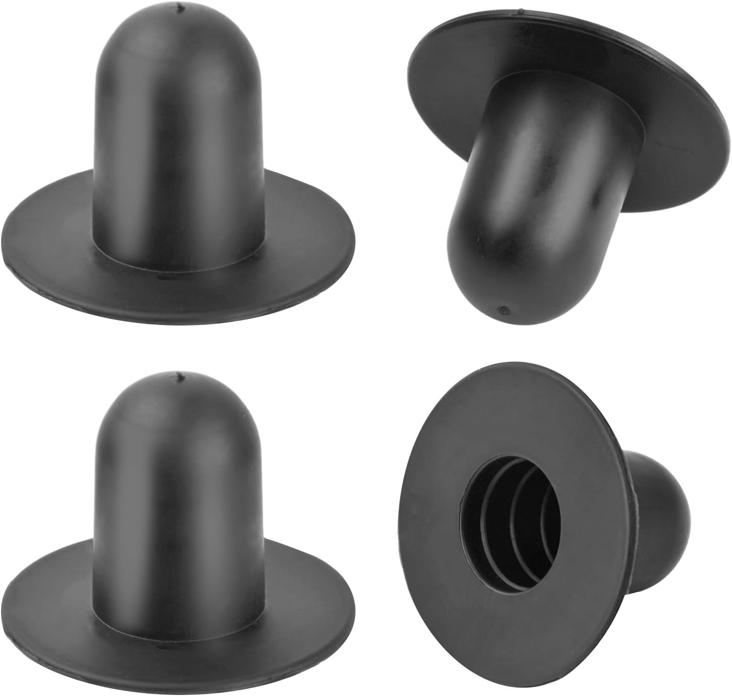 4-pak zatyczek do basenów naziemnych, akcesoria do basenów naziemnych, zatyczki do basenów naziemnych - czarne