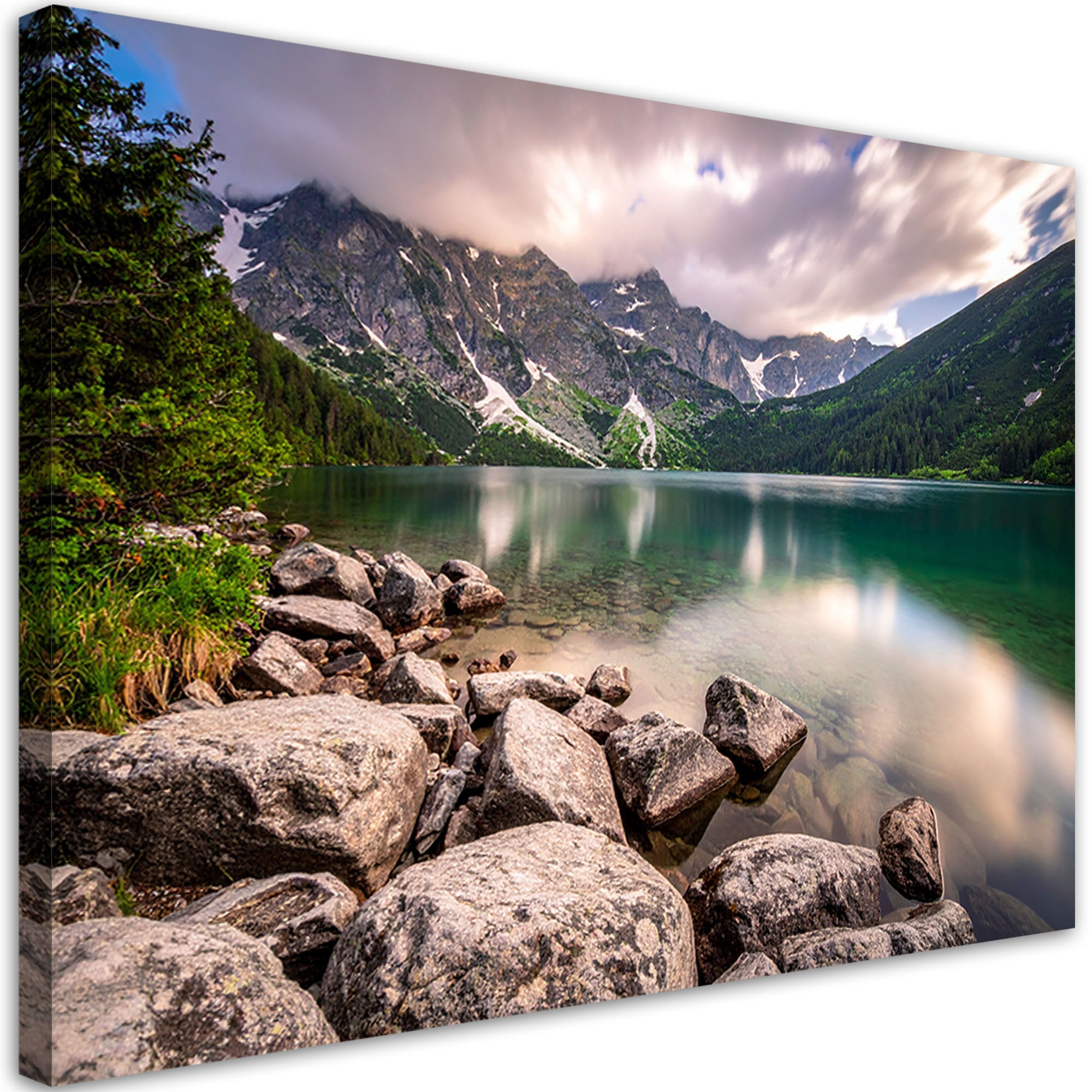 Obraz do salonu sypialni biura, Krajobraz jezioro góry natura 60x40