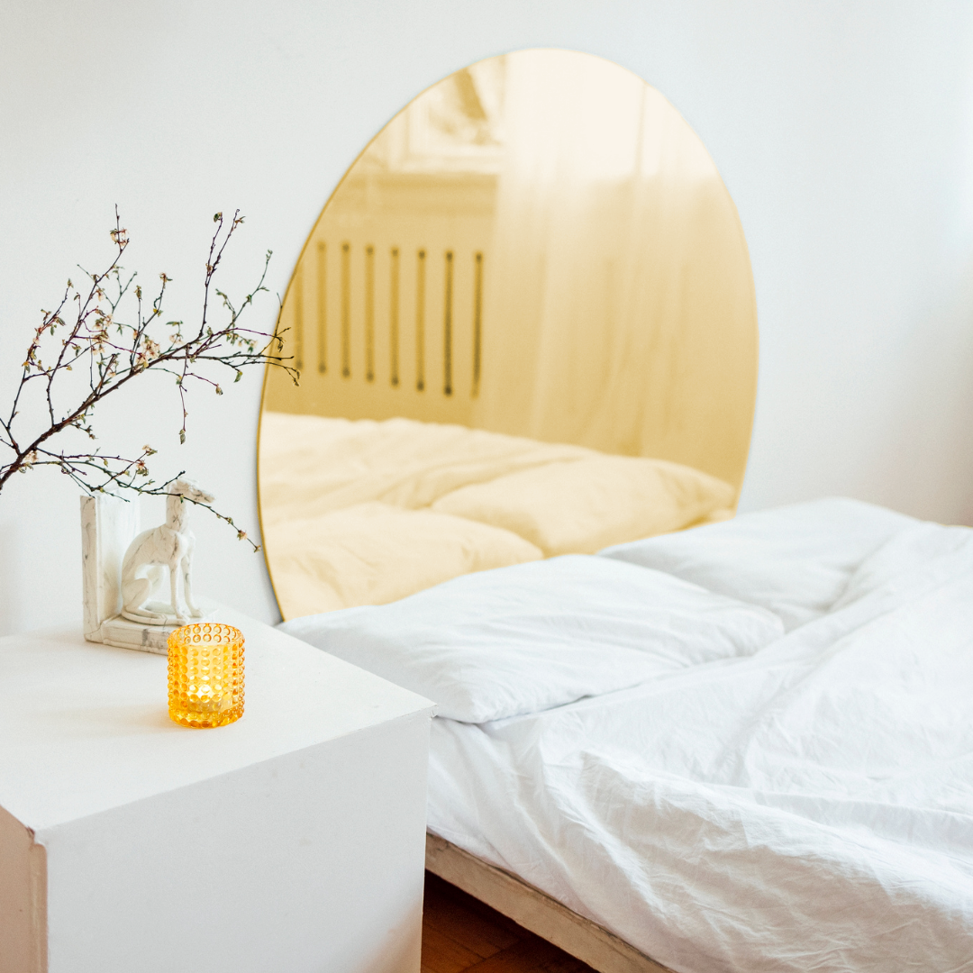 Rond verre acrylique miroir 3 mm - Diamètre 60 cm (600 mm) - Disque verre synthétique - Miroir rond - 4