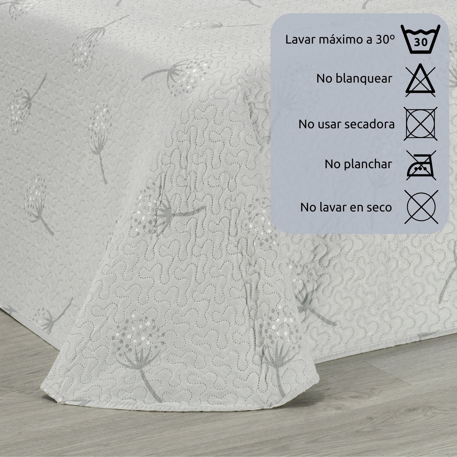 Colcha Bouti Estampada + Fundas Cojines Sintra Cama De 150cm 250x260cm Donegal Collections - 6