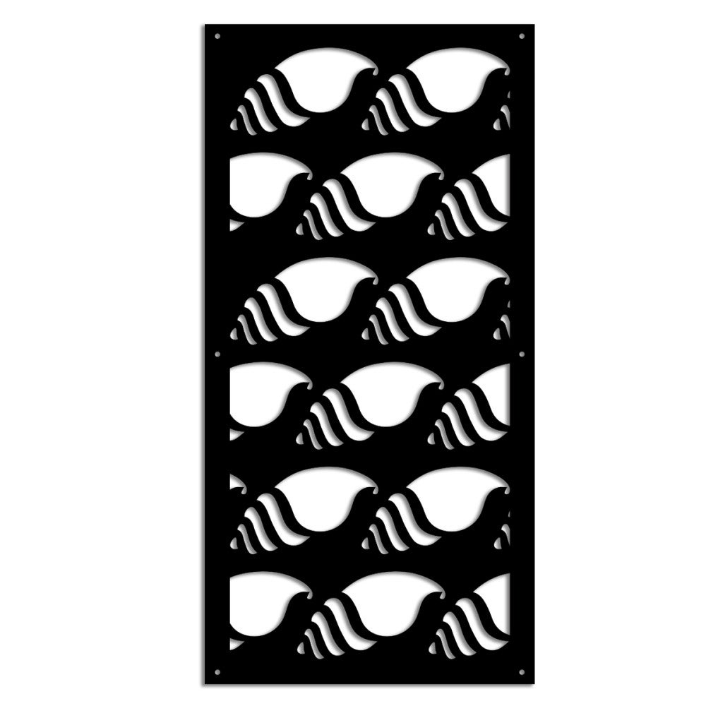 HERMITCRAB - Perforowany panel PCV - Osłona przeciwsłoneczna - Rozmiar 73x148 cm - Grubość 1 cm - Kolor CZARNY