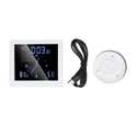 Horloge De Douche Numérique LCD Étanche - Minuteur Température Humidité Salle De Bain - Noir