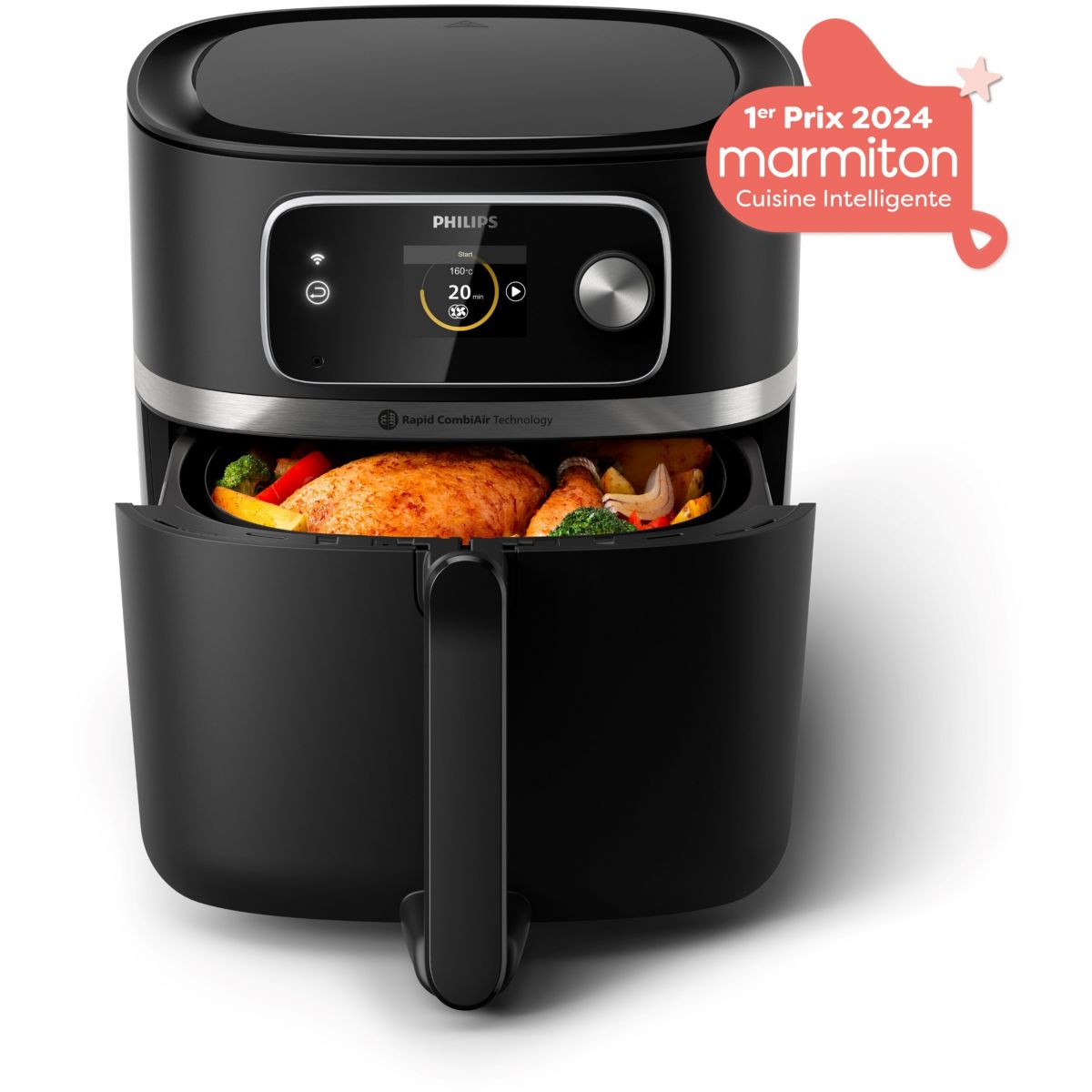 Airfryer PHILIPS Series 7000 XXL 8,3L HD9880/90 avec sonde de cuisson intégrée Leroy Merlin