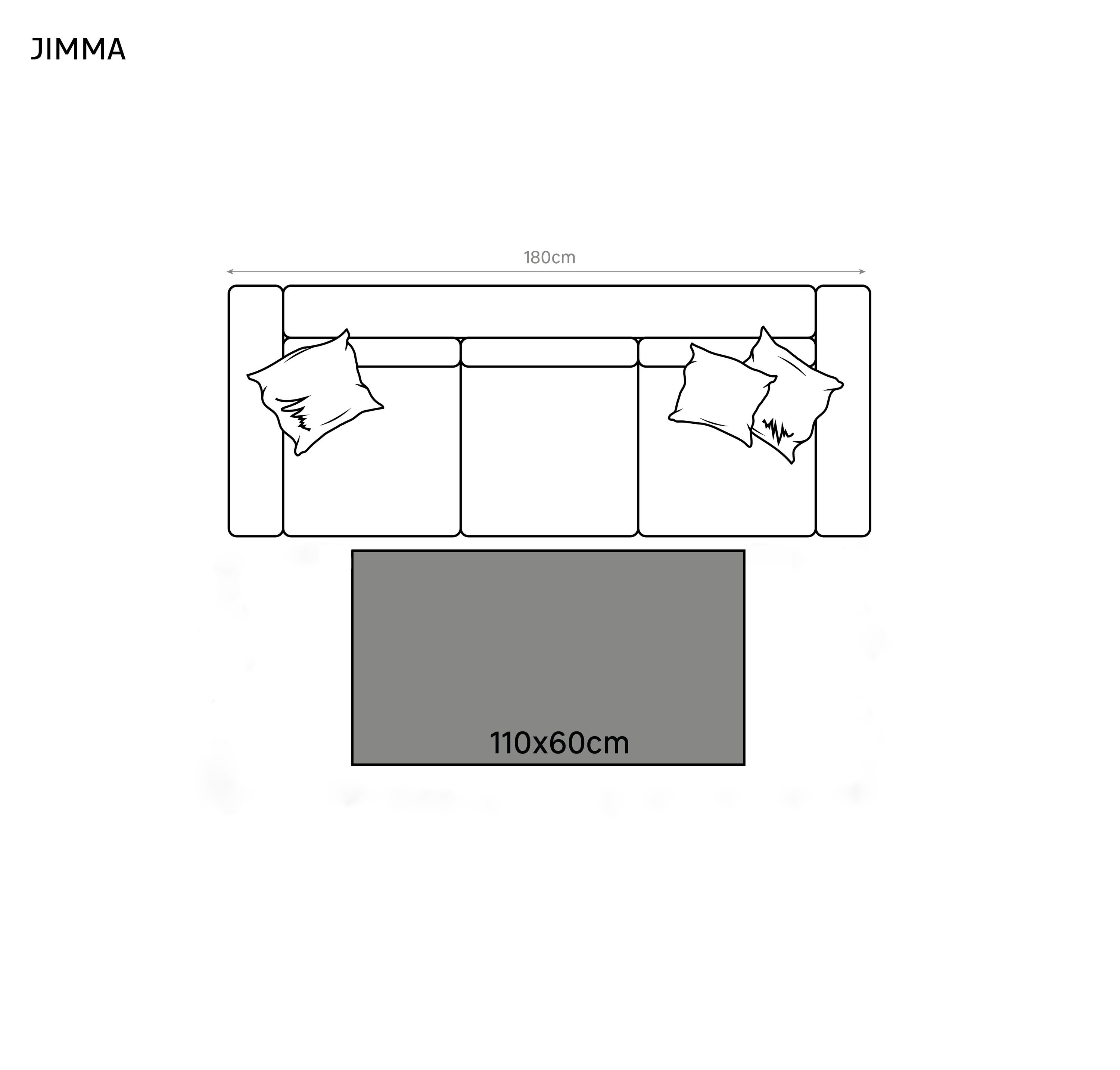 INSPIRE - Tapis ethnique en jute naturel tressé JIMMA - 60 x 110 cm - Beige et noir - 2