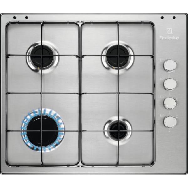 Electrolux Placa De Gas Empotrada Egs6404sx De 4 Quemadores En Acero Inoxidable Acero Inoxidable, Leroy Merlin