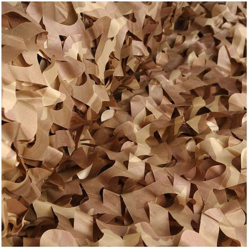 Filet de Camouflage Militaire Renforce Filet de Camouflage 4x6m Camouflage Polyester Oxford Léger Durable Pare-Soleil Protection Solaire Filet - 5